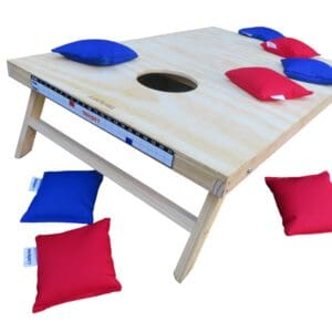Trendify Giant Single Board Cornhole Game with 8 X Bean Bags (Optional Themes) (Branding Options Available)